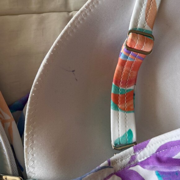 NWT Sea Level Botanica Cross Front Top + Mid Rise Bottom Swim Set 4-6 White - Picture 10 of 15